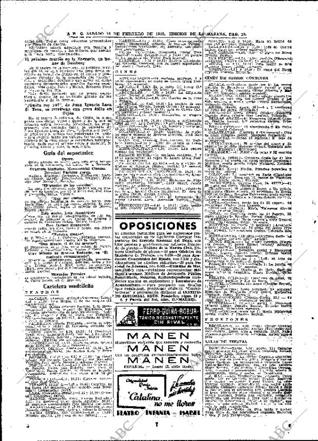 ABC MADRID 10-02-1945 página 16