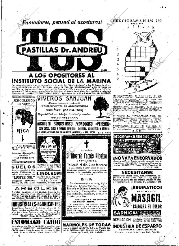 ABC MADRID 10-02-1945 página 19