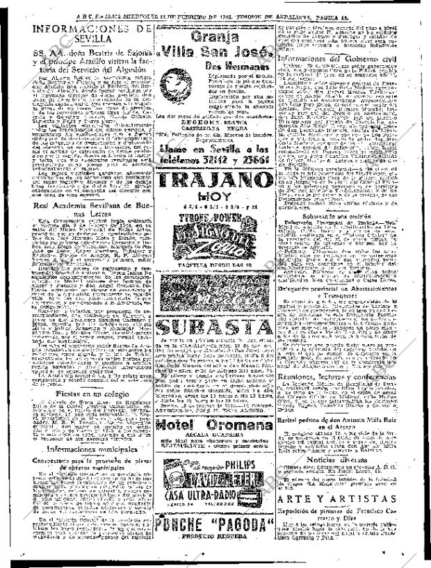 ABC SEVILLA 14-02-1945 página 11