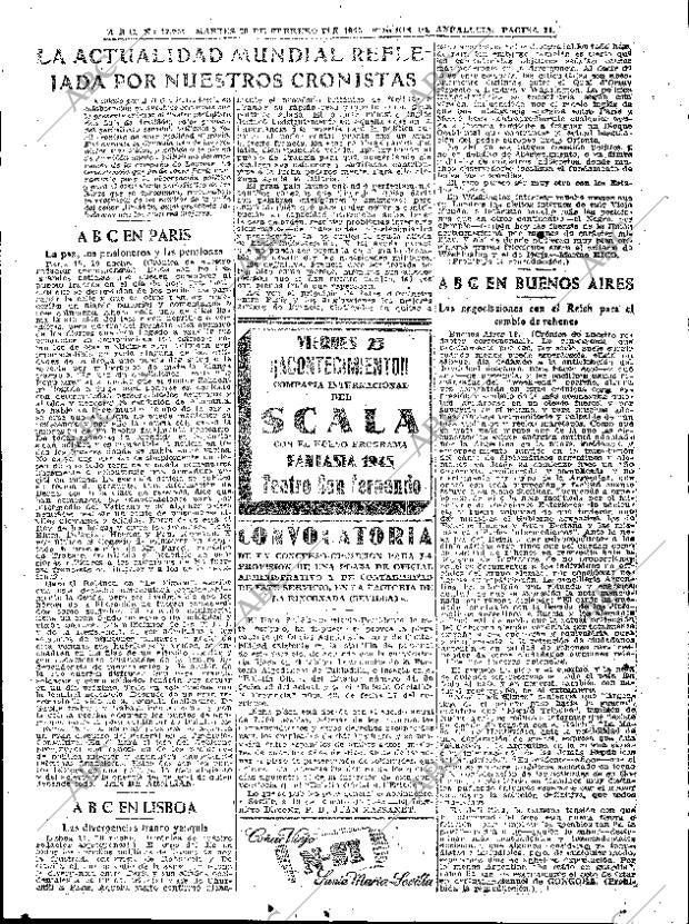 ABC SEVILLA 20-02-1945 página 11