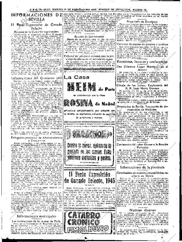 ABC SEVILLA 20-02-1945 página 13