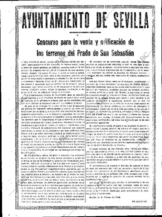 ABC SEVILLA 20-02-1945 página 4