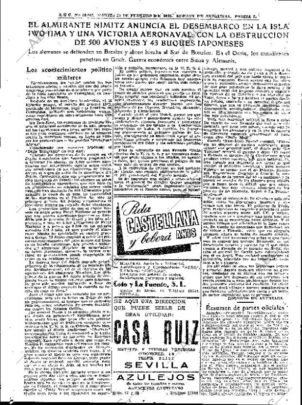 ABC SEVILLA 20-02-1945 página 5