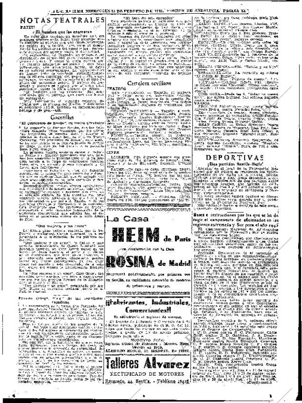 ABC SEVILLA 21-02-1945 página 13