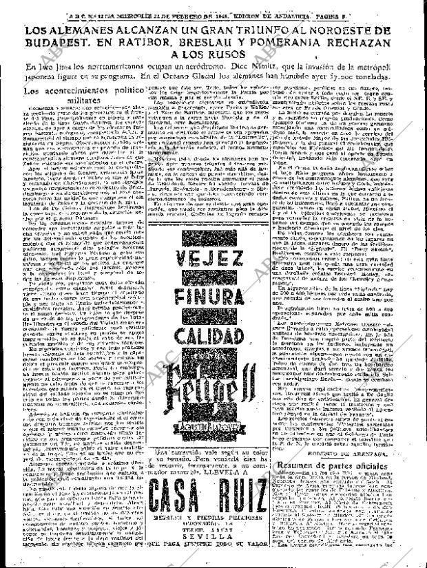 ABC SEVILLA 21-02-1945 página 5