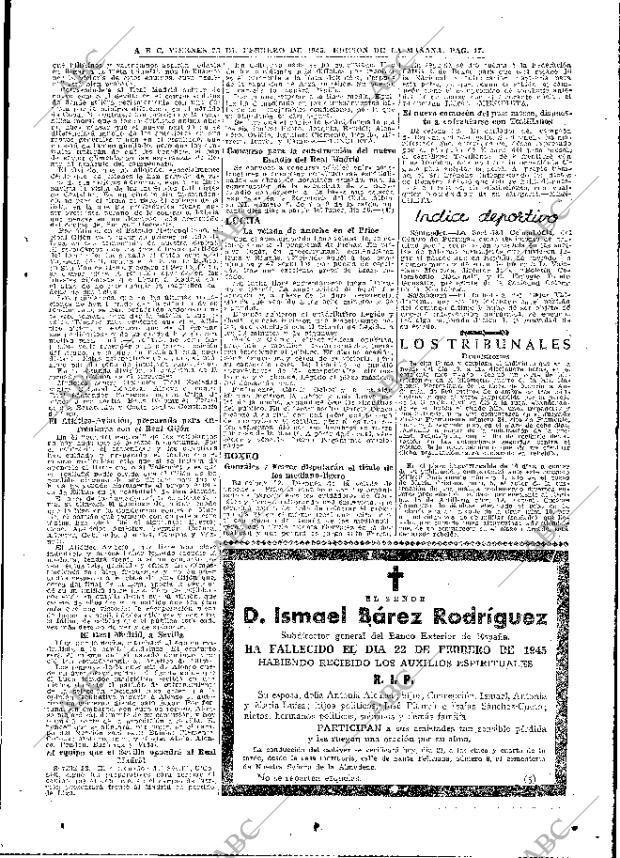 ABC MADRID 23-02-1945 página 17