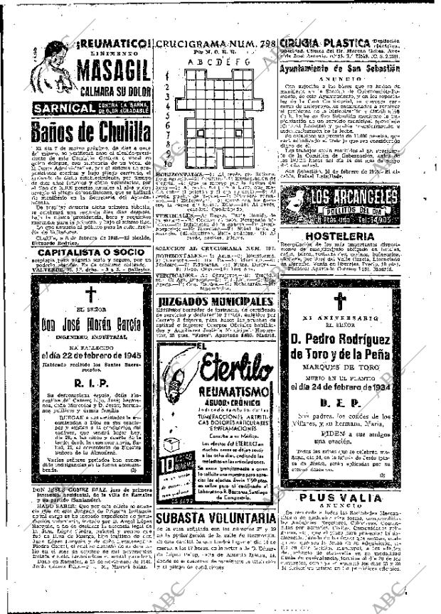 ABC MADRID 23-02-1945 página 2