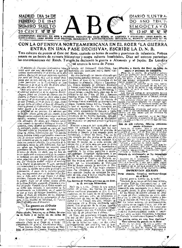 ABC MADRID 24-02-1945 página 7