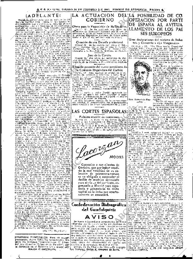 ABC SEVILLA 24-02-1945 página 4