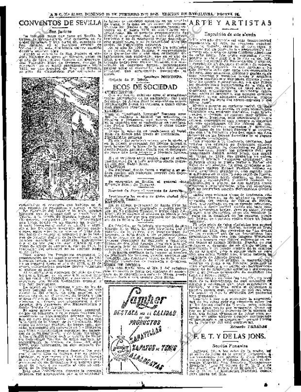 ABC SEVILLA 25-02-1945 página 15