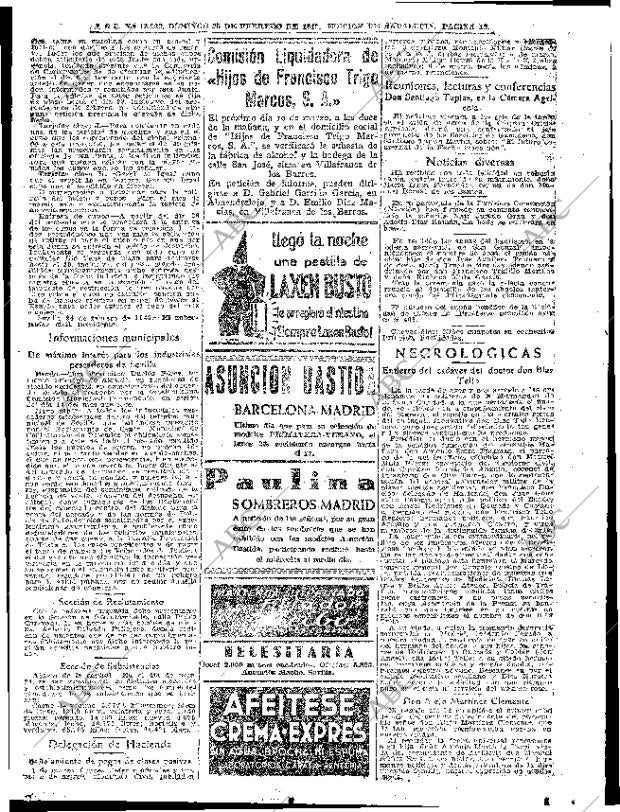 ABC SEVILLA 25-02-1945 página 19
