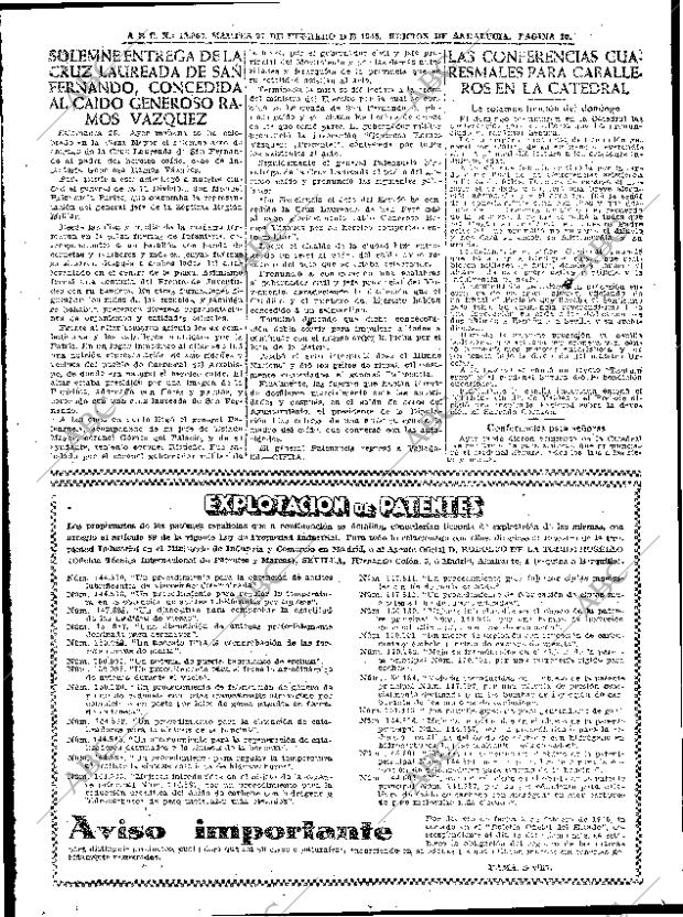 ABC SEVILLA 27-02-1945 página 10