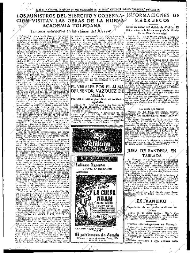 ABC SEVILLA 27-02-1945 página 9