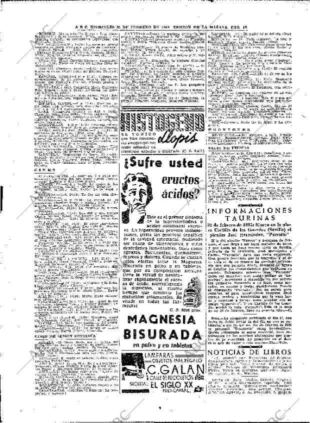 ABC MADRID 28-02-1945 página 16