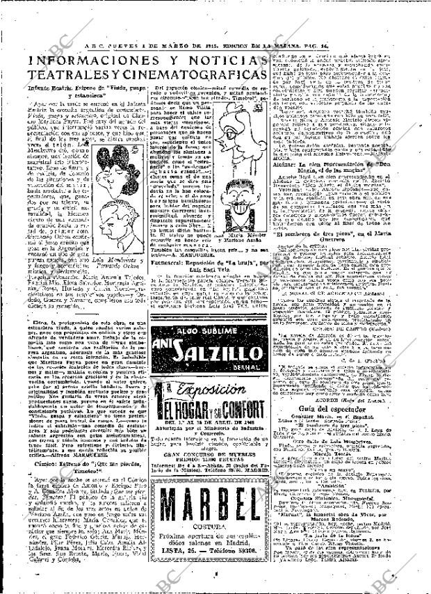 ABC MADRID 01-03-1945 página 14