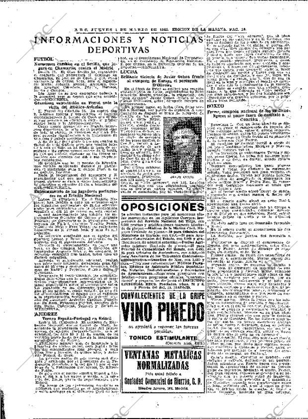 ABC MADRID 01-03-1945 página 16