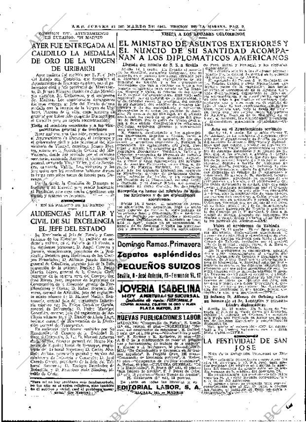 ABC MADRID 15-03-1945 página 9