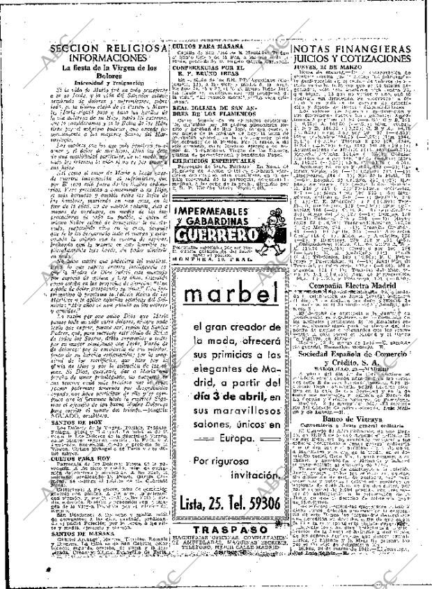 ABC MADRID 23-03-1945 página 6