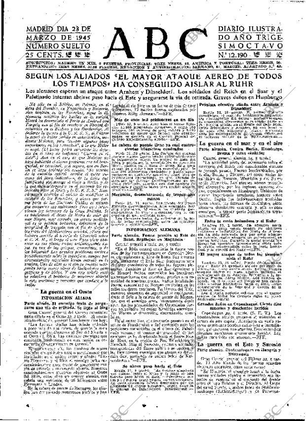 ABC MADRID 23-03-1945 página 7