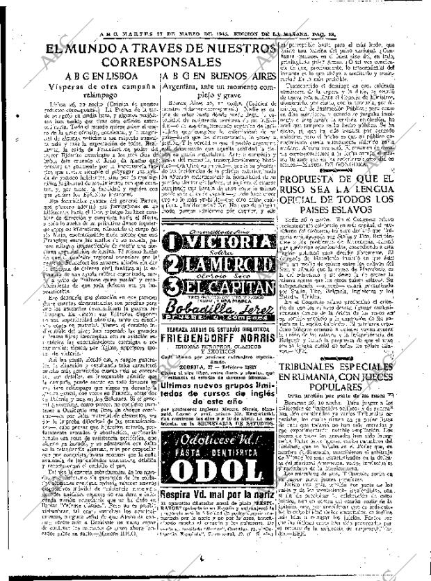 ABC MADRID 27-03-1945 página 13