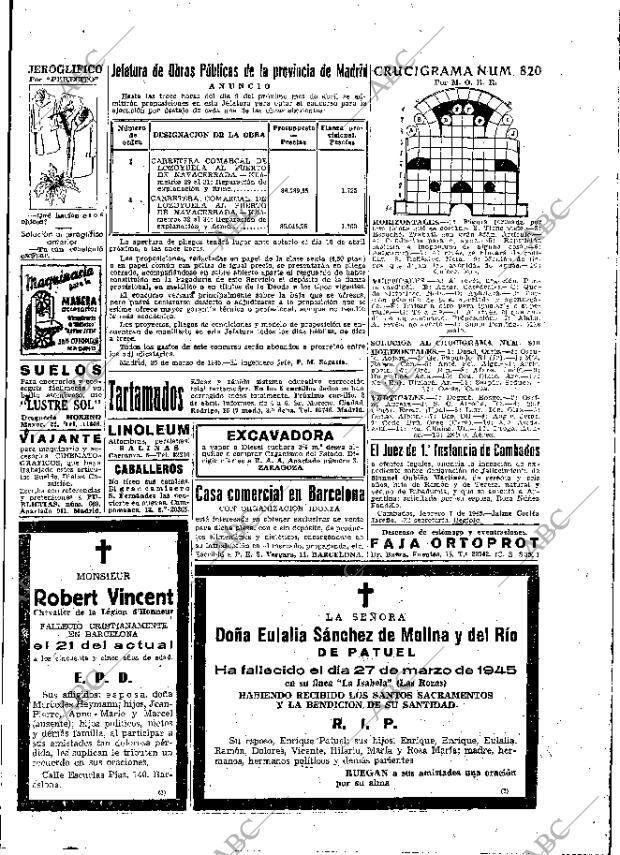 ABC MADRID 28-03-1945 página 19