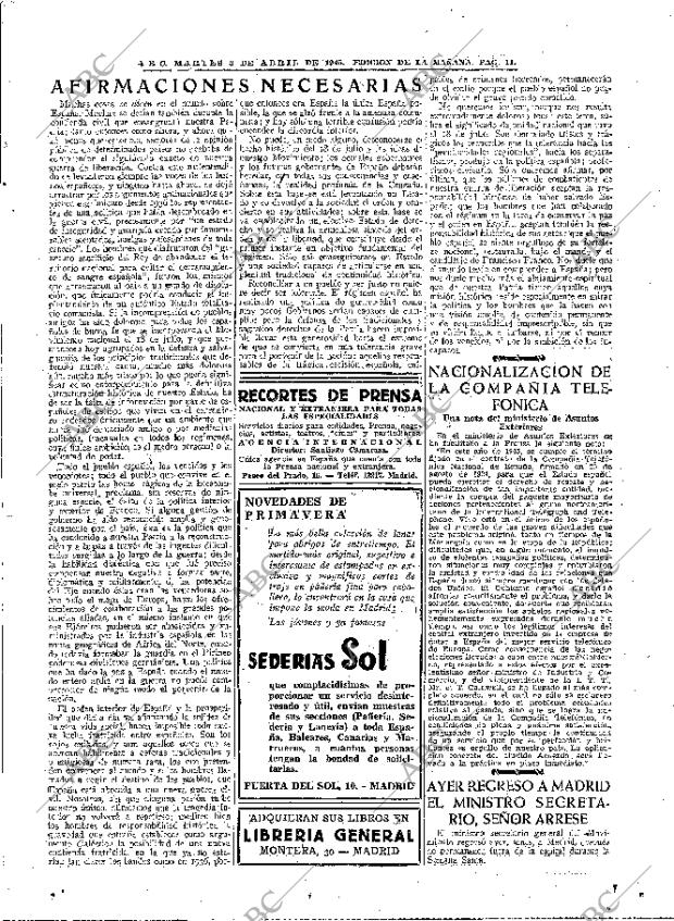 ABC MADRID 03-04-1945 página 11