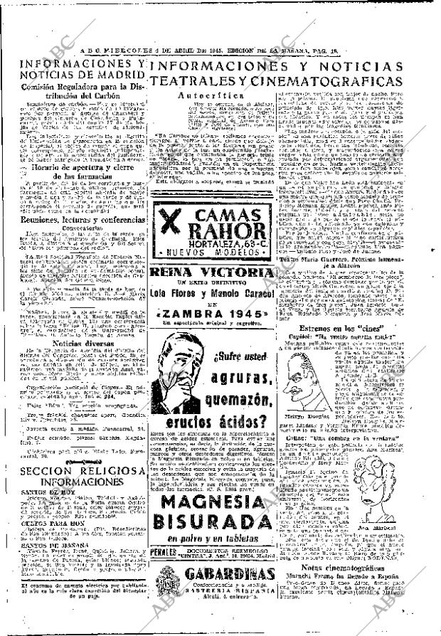 ABC MADRID 04-04-1945 página 18