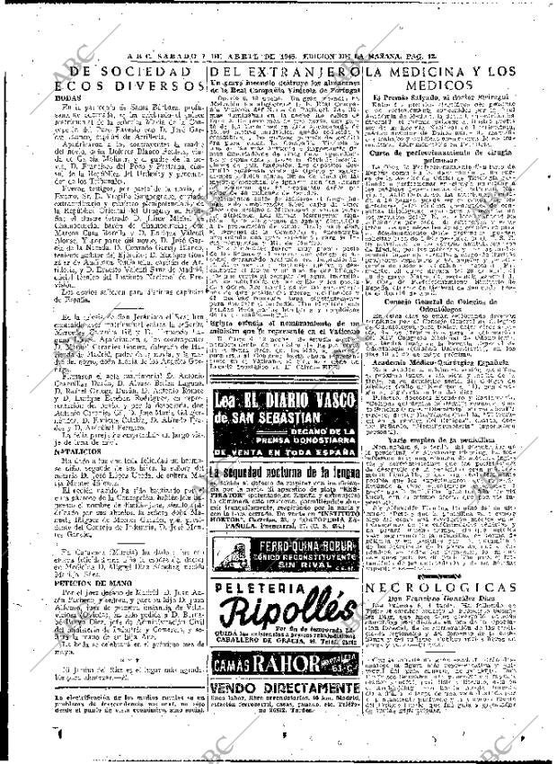ABC MADRID 07-04-1945 página 12