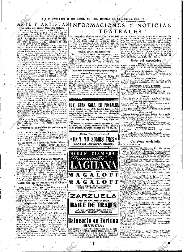 ABC MADRID 12-04-1945 página 17