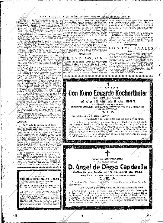 ABC MADRID 12-04-1945 página 20