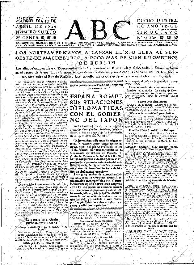 ABC MADRID 12-04-1945 página 7