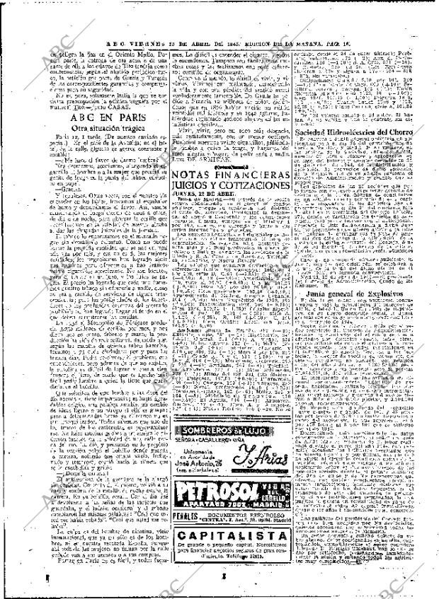 ABC MADRID 13-04-1945 página 16