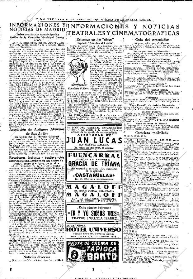 ABC MADRID 13-04-1945 página 18