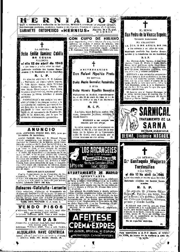 ABC MADRID 13-04-1945 página 21