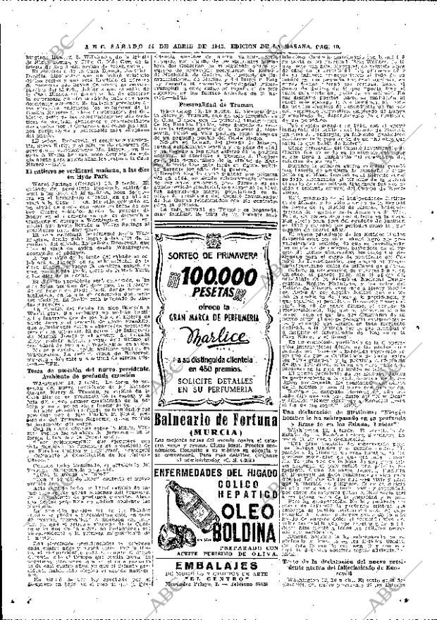 ABC MADRID 14-04-1945 página 10