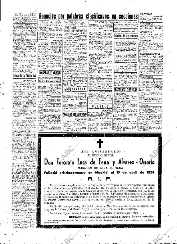 ABC MADRID 14-04-1945 página 19