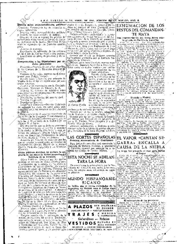 ABC MADRID 14-04-1945 página 8