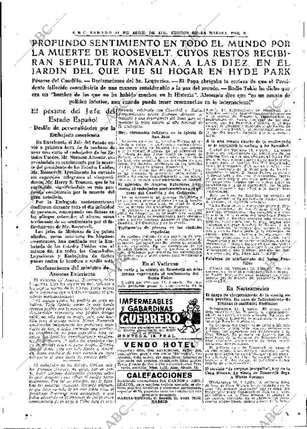 ABC MADRID 14-04-1945 página 9