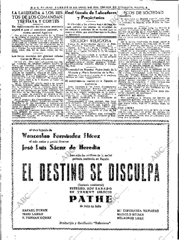 ABC SEVILLA 14-04-1945 página 8