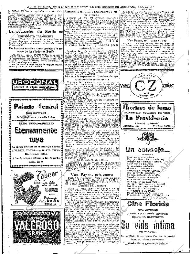 ABC SEVILLA 15-04-1945 página 10