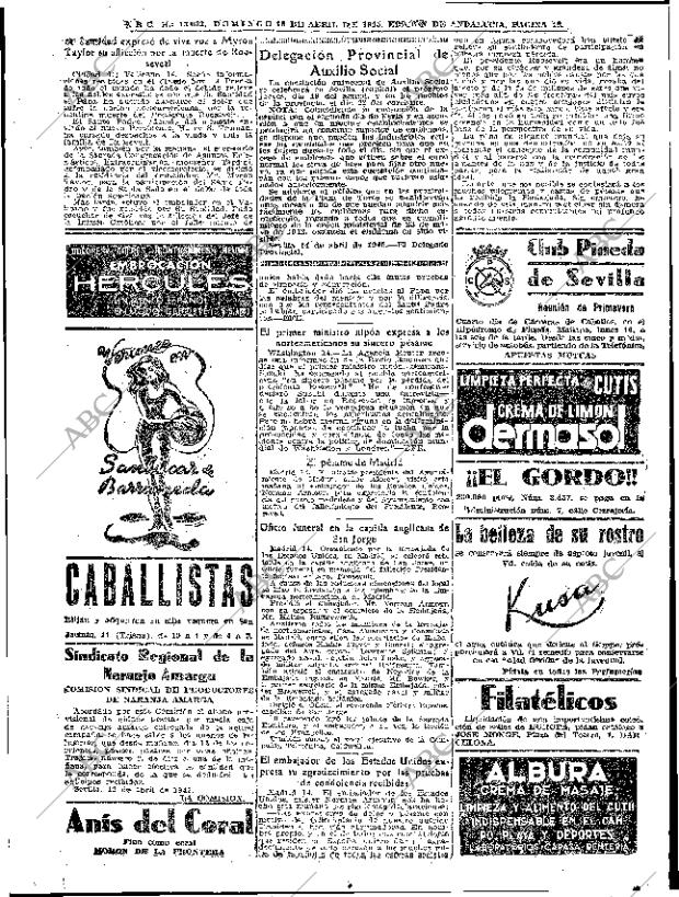 ABC SEVILLA 15-04-1945 página 12