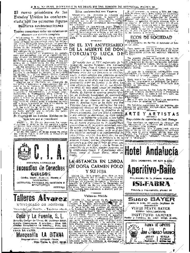 ABC SEVILLA 15-04-1945 página 13