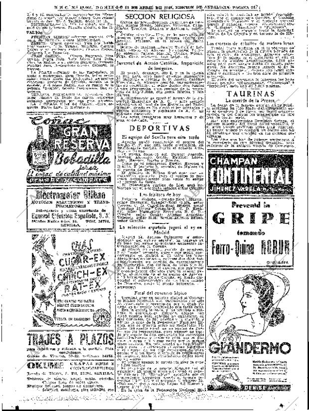 ABC SEVILLA 15-04-1945 página 21