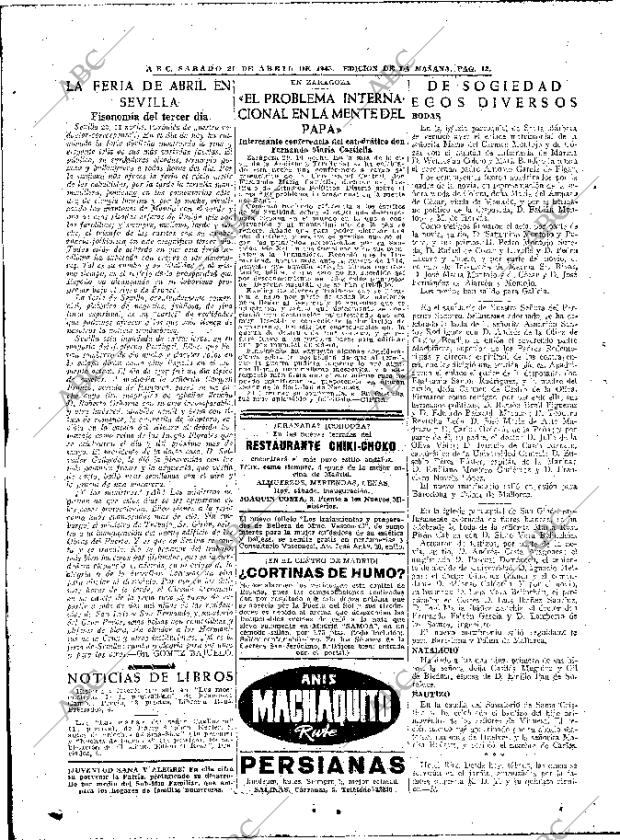 ABC MADRID 21-04-1945 página 12