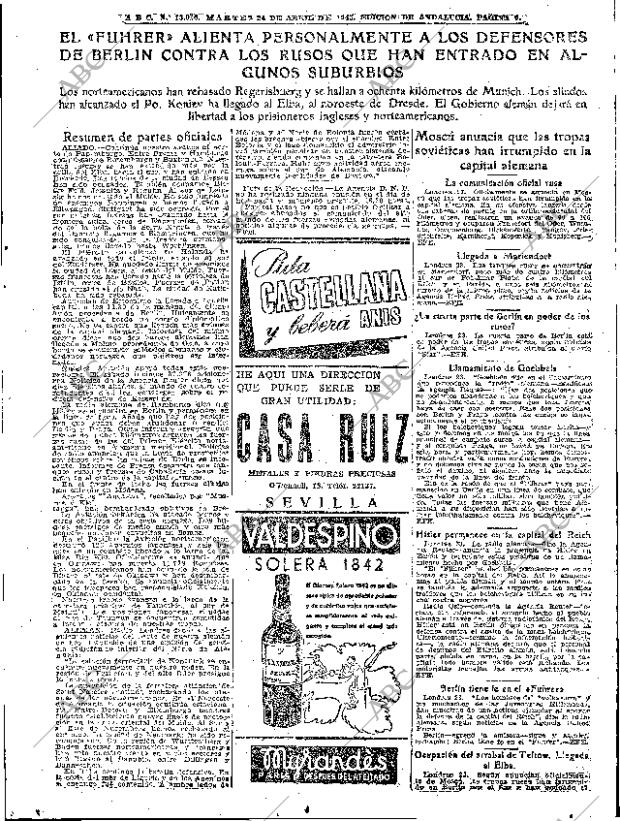 ABC SEVILLA 24-04-1945 página 9