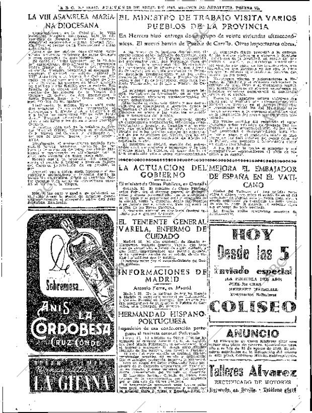 ABC SEVILLA 26-04-1945 página 6