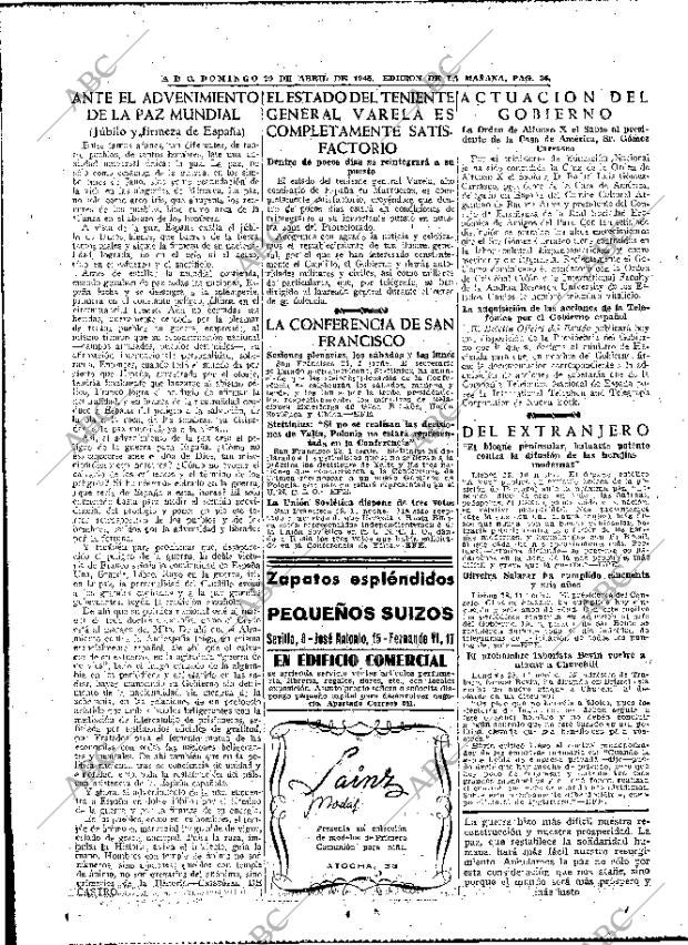 ABC MADRID 29-04-1945 página 36