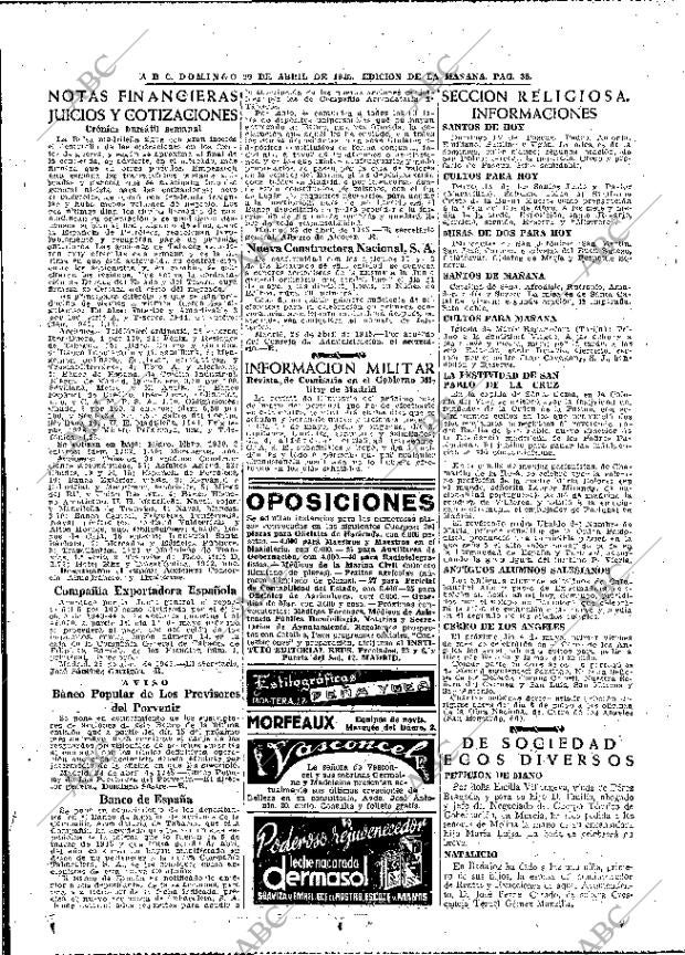 ABC MADRID 29-04-1945 página 38