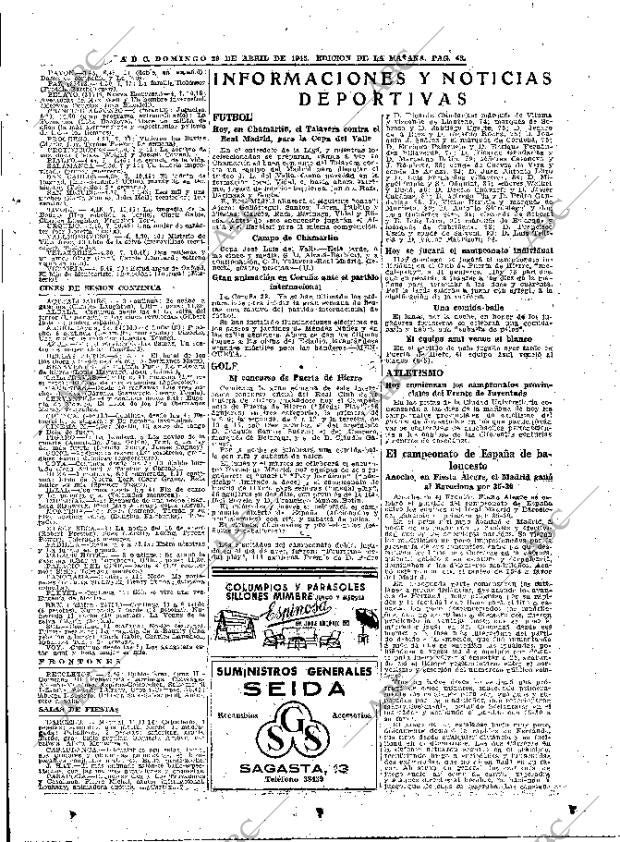 ABC MADRID 29-04-1945 página 43