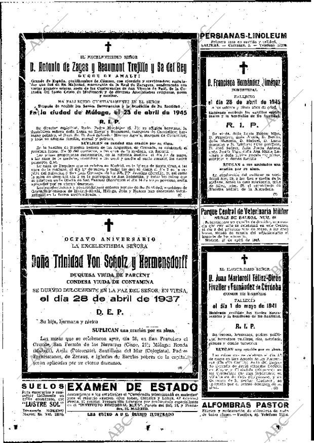ABC MADRID 29-04-1945 página 46